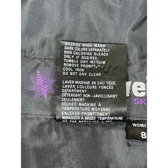 Women's Black and Multicolor Ski Jacket - Picture 11 of 11